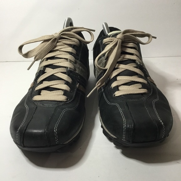 Skechers Men’s Urban Tread Angelino Casual Black Leather Sneakers Size 9 NWOB - Picture 2 of 8